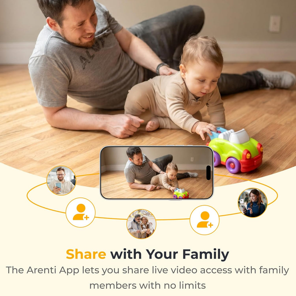 Baby Monitor C3 Kit, 3MP WiFi 6 PTZ Camera with 5" Wireless Display