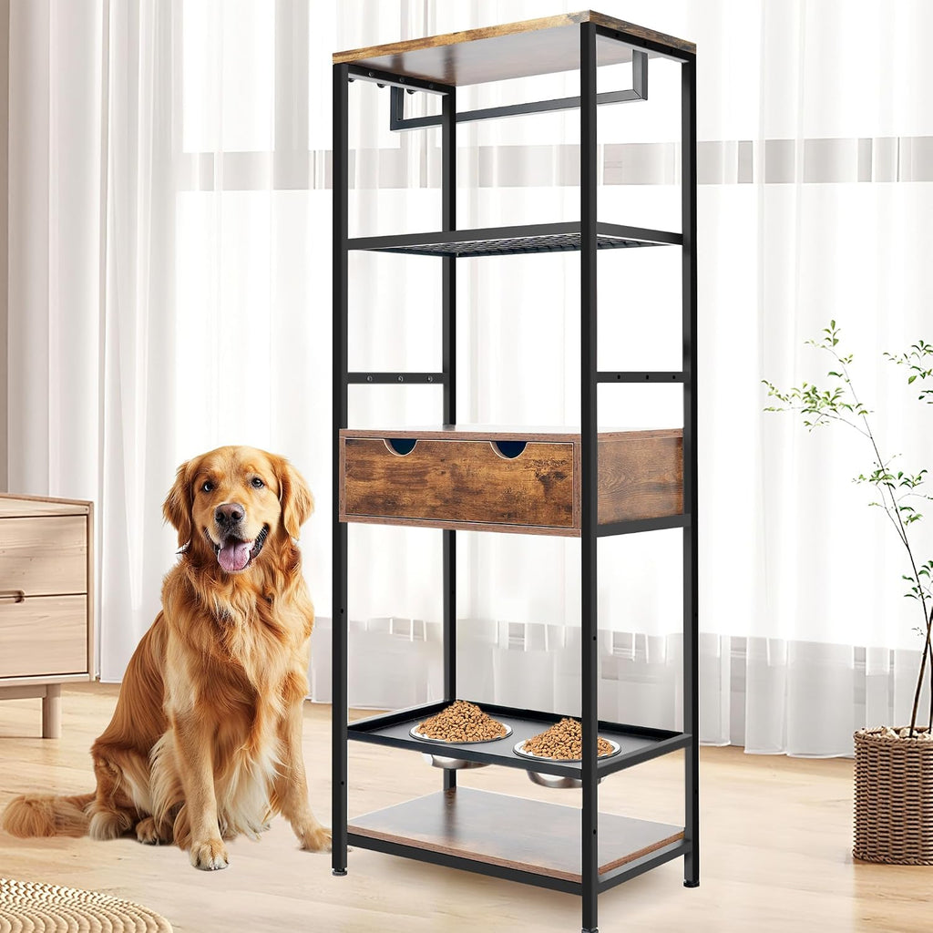 Dog Feeding Station Dog Feeder Station 3 Height Adjustable Raised Dog Bowls
