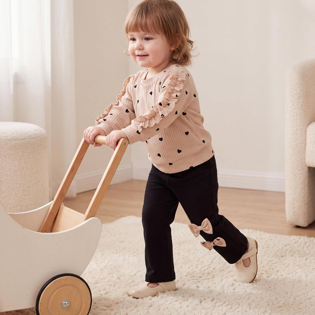 Toddler Baby Girl Clothes Long Sleeve Top and Pants Set