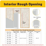 Prehung Door, Louver-Panel Door Slab with Door Jamb Hardware Kit & Black Door Lever, 30" x 80" Interior Door for