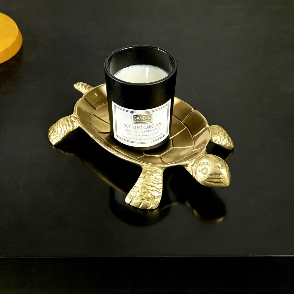 Brass Turtle Jewelry Tray - Candle Holder - Jewelry Dish - Perfect for Wax Candles, Rings, and Trinkets Dish,Birthday