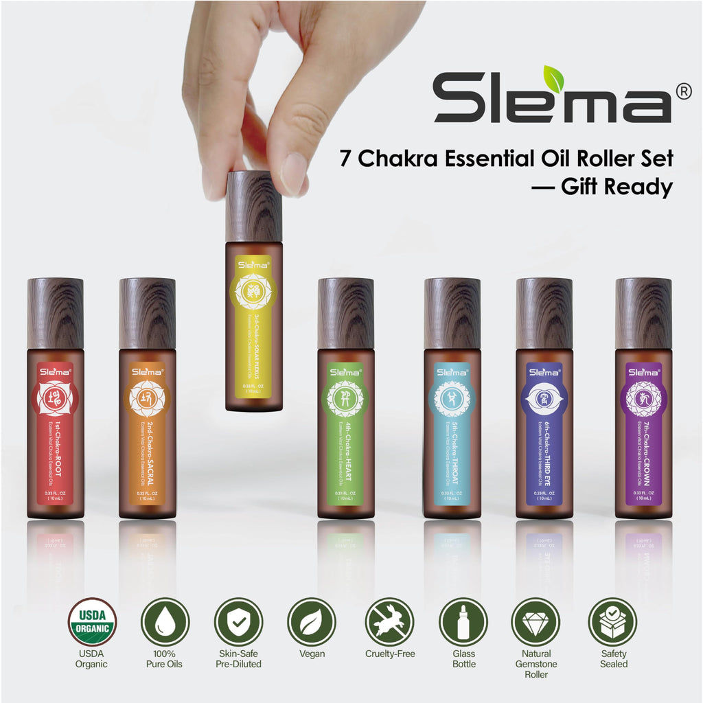 7 Chakra Essential Oil Roll-On Gift Set (10ml x 7)