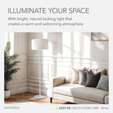 Floor Lamp with Scratch Proof and Corrosion Resistant Body - Perfect Lighting and Corner Decor, Matte White