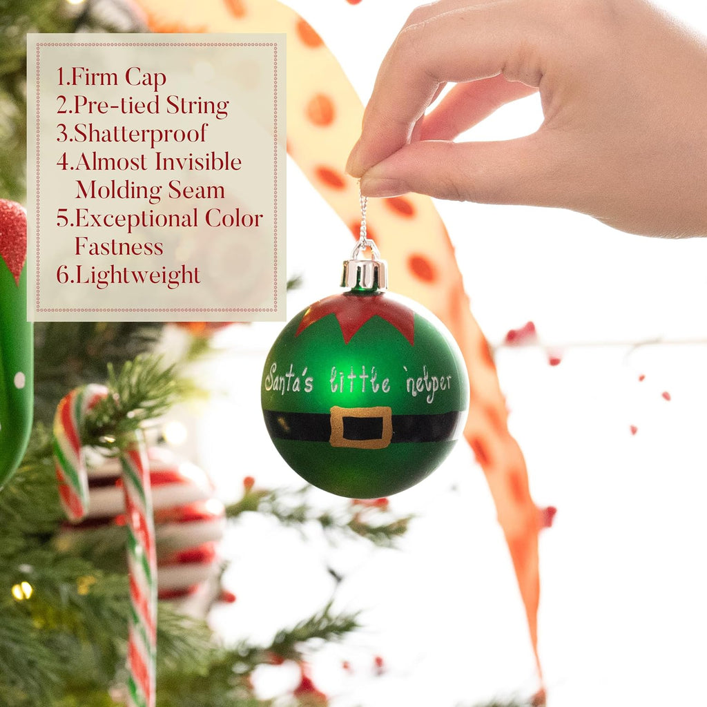 100ct Christmas Ball Ornaments Tree Decorations Set