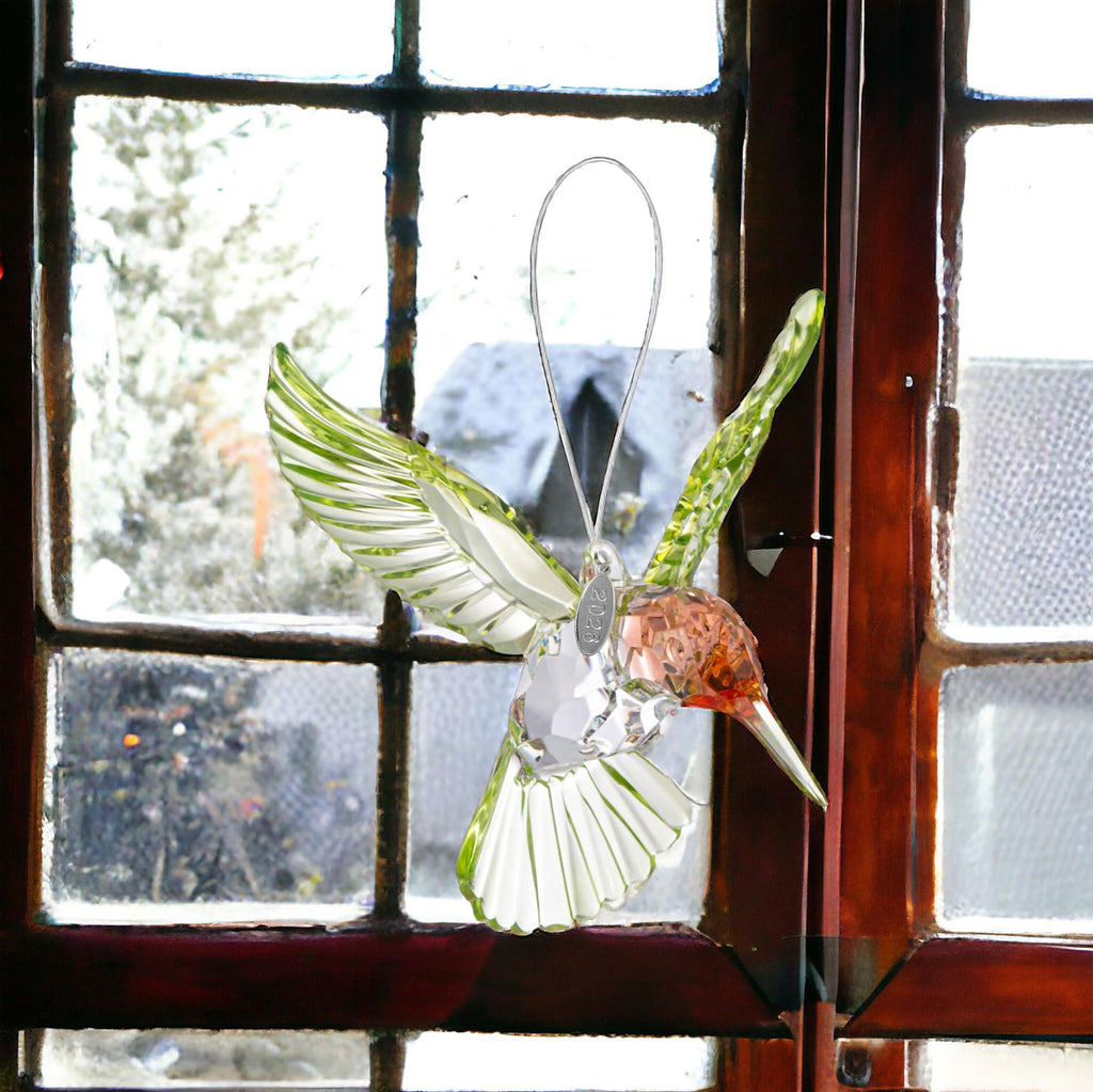 2026 Crystal Suncatcher with Prism Hummingbird Acrylic Window Ornament
