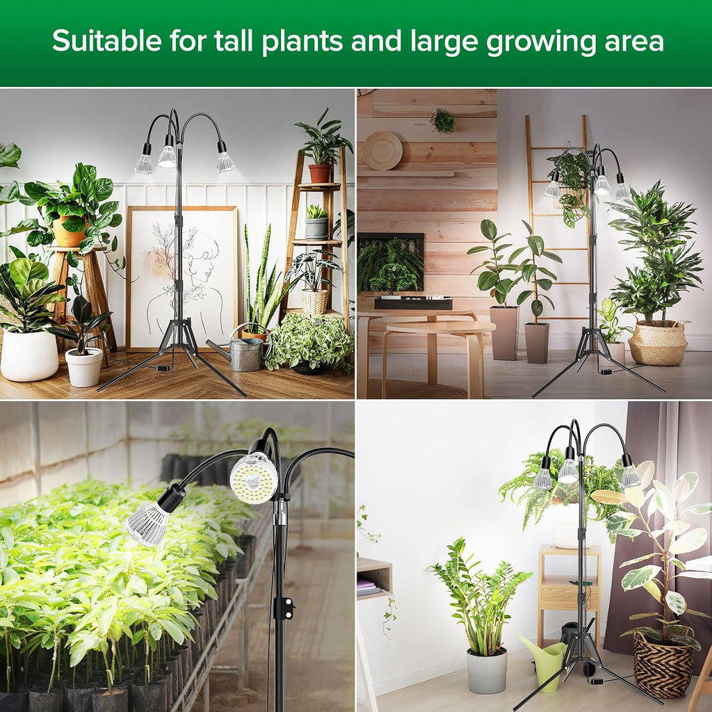 32W Grow Light Bulbs for Indoor Plants 96W Grow Lights for Indoor Plants
