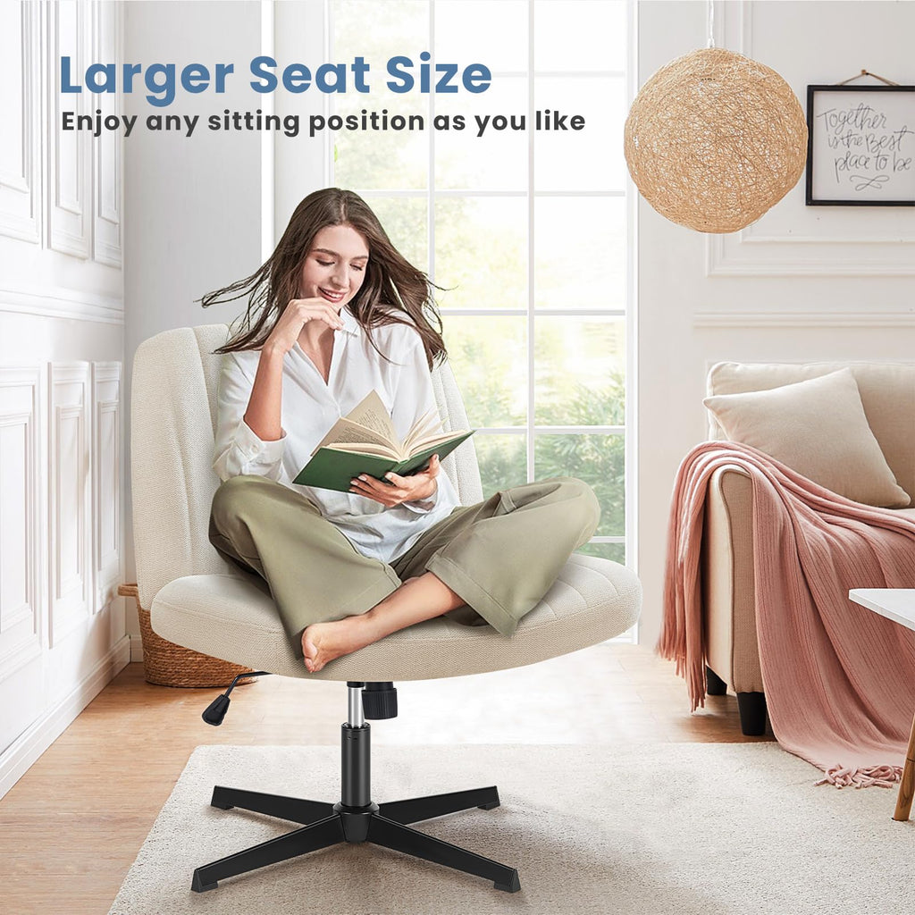 Criss Cross Chair, Cross Legged Vanity Chair, Home Office
