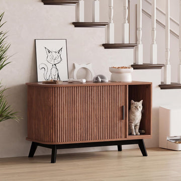 Cat Litter Box Furniture, 39" Hidden Litter Box Furniture