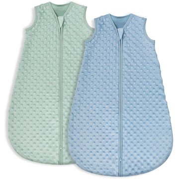 Baby Sleep Sack TOG 1.5 Fleece with Plush Dots 2 Pack