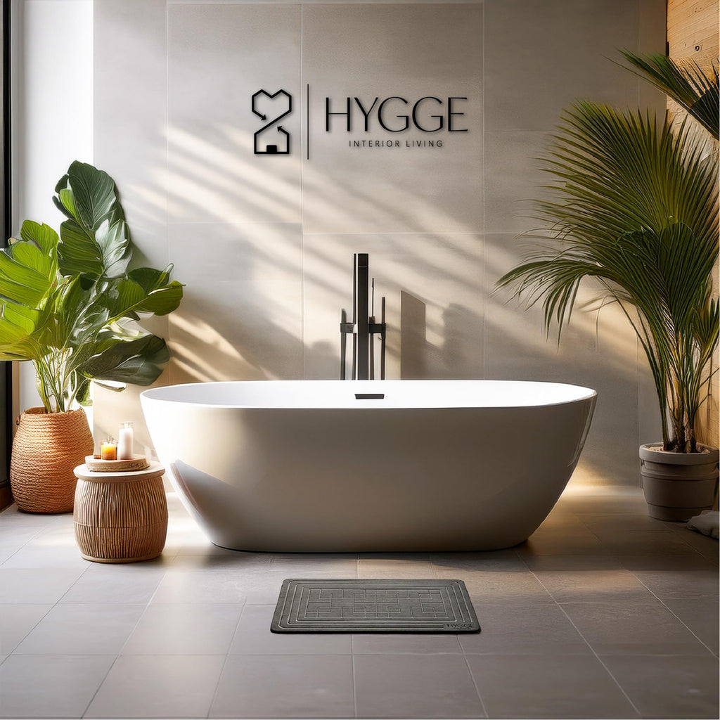 Diatomaceous Earth Stone Bath Mat - Ash Tile
