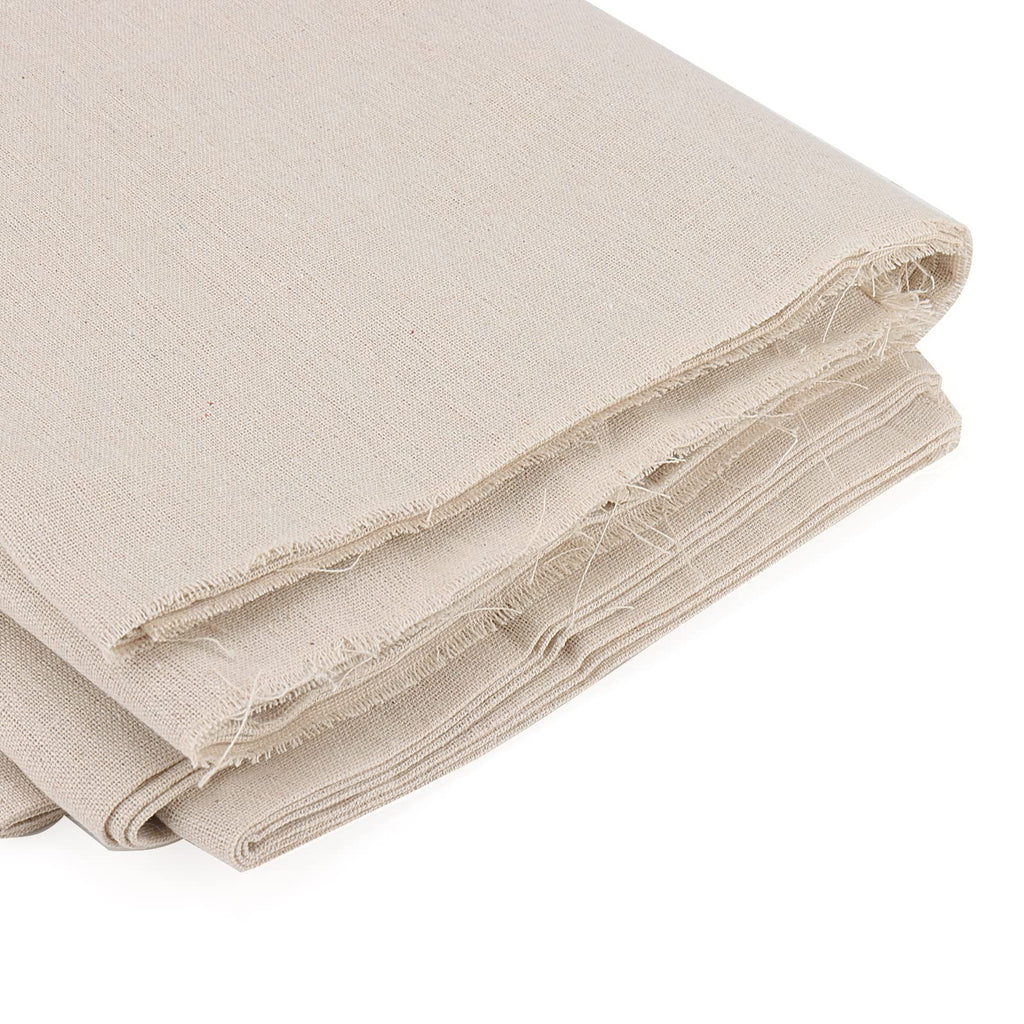 59 Inch x 6.5 Yards Cotton Linen Fabric, Plain Solid Color Cotton Linen Blend Cloth Fabric, Cotton Linen Embroidery