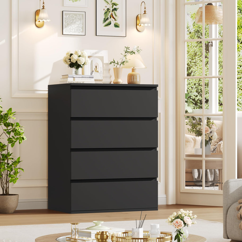 Black Dresser, Dresser, Small Dresser Chest of Drawers