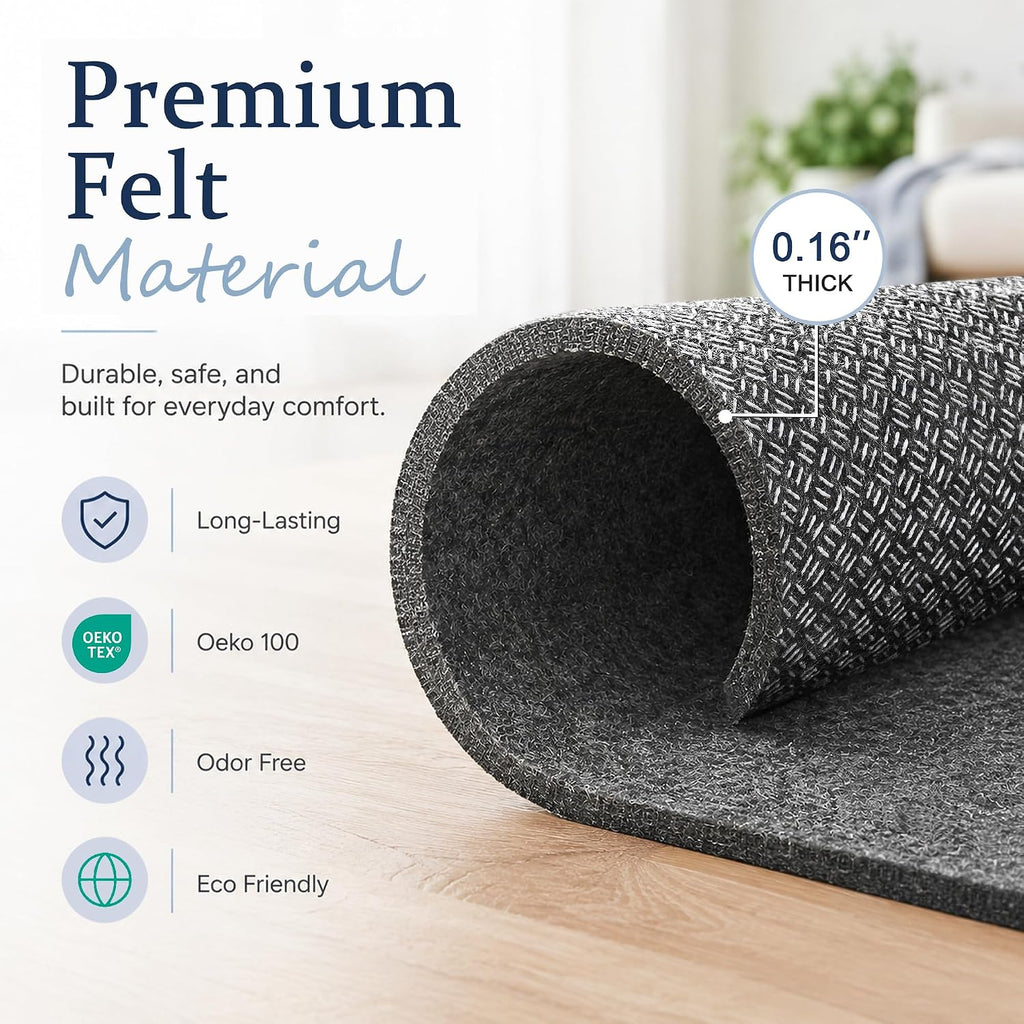 Non Slip Rug Pad Gripper 5x7 Cushioned Carpet Pads - Set of 35