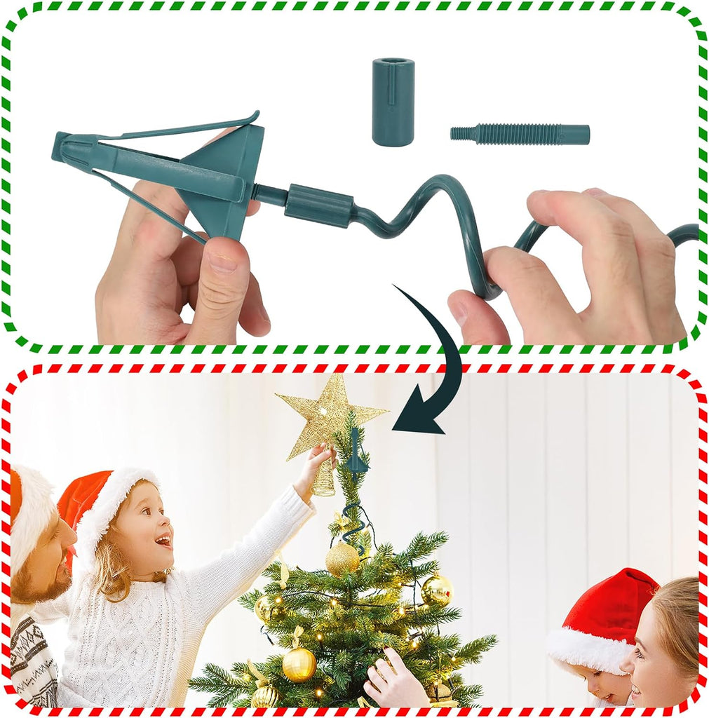 Christmas Tree Topper Holder Twist on Universal Tree Topper Stabilizer with Adjustable Attachment,Christmas Tree