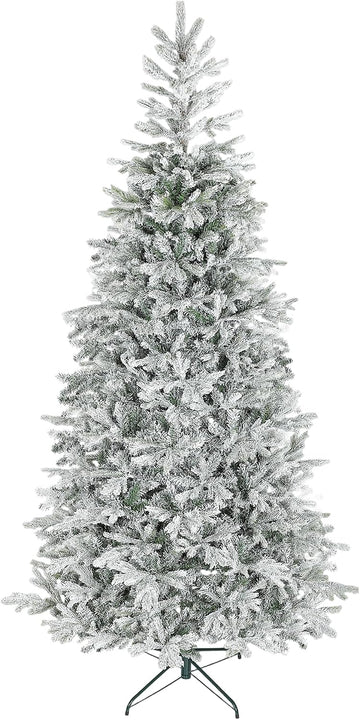 Artificial Spruce Slim Christmas Tree Snow Flocked Xmas Tree
