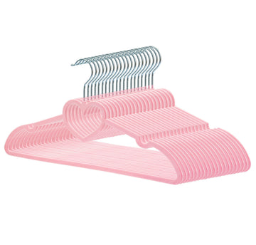 Velvet Hangers 20 Pack, 16" Non Slip Adult Hangers, Slim Clothes Hanger with 360 Degree Swivel Hook - Durable & Cute