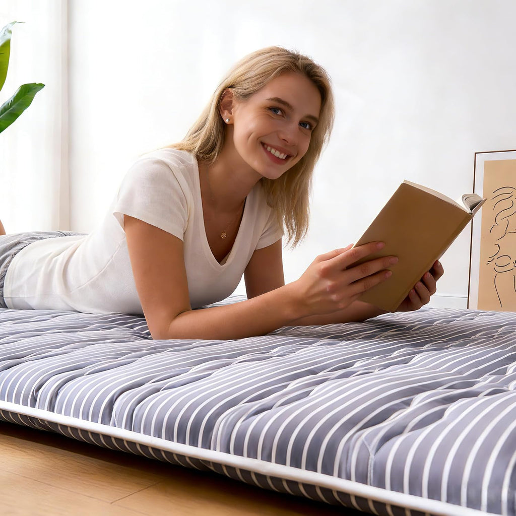 Premium Foam Japanese Floor Mattress Futon Mattress, 100% High Density Comfortable Foam, Thicken Tatami Mat Sleeping