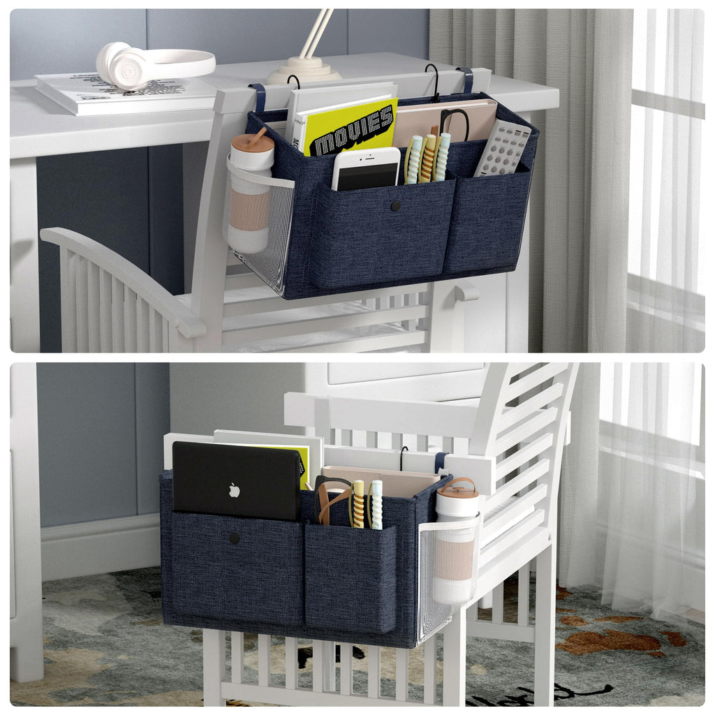 Bedside Caddy Bedside Storage Hanging Organizer for Bunk Dorm Bed Rail