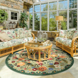 6ft Round Machine Washable Area Rug