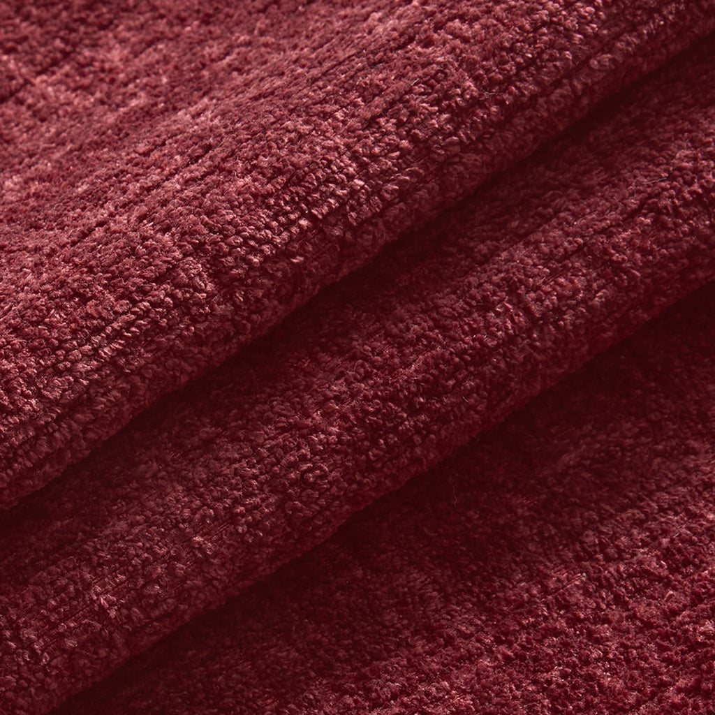 Christmas Couch Pillow Covers Textured Chenille 18x18 Burgundy - Set of 2