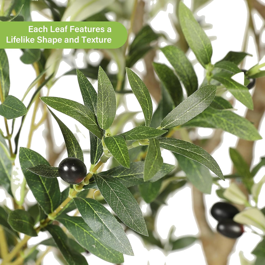 Faux Olive Tree 8ft - Tall Olive Trees Artificial Indoor Home Decor