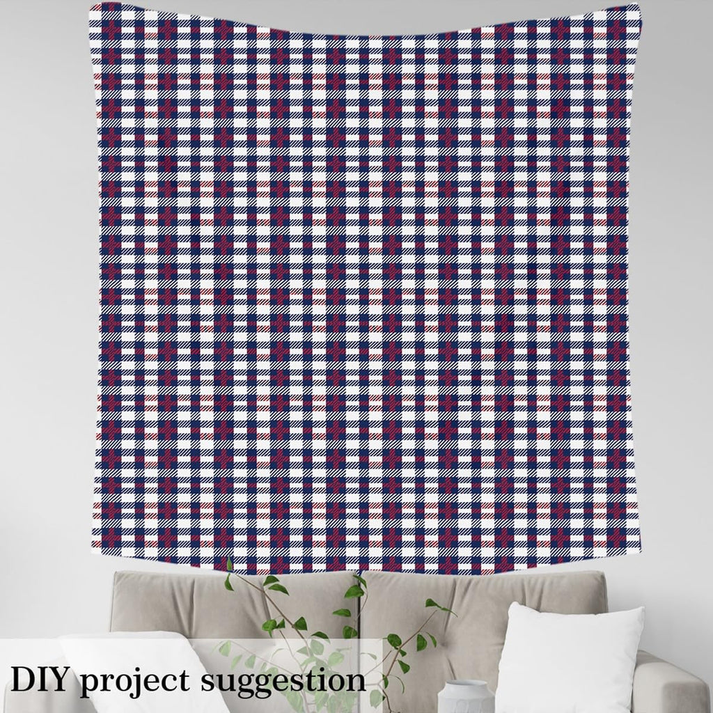 Check Plaid Upholstery Fabric Soft 2 Yards