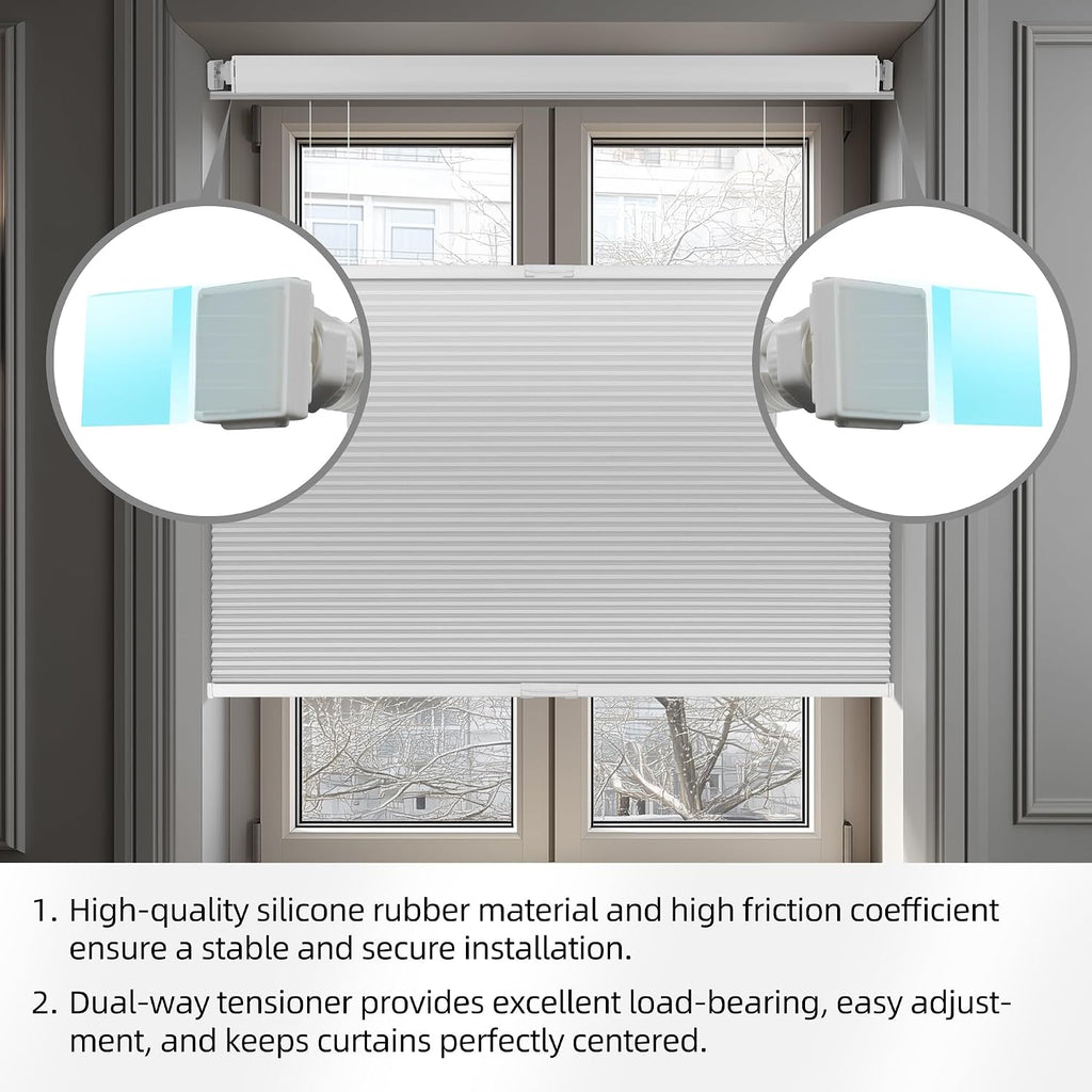 Top Down Bottom Up Cordless Cellular Shades No Tools No Drill Honeycomb Blinds for Windows Shades for Indoor Windows