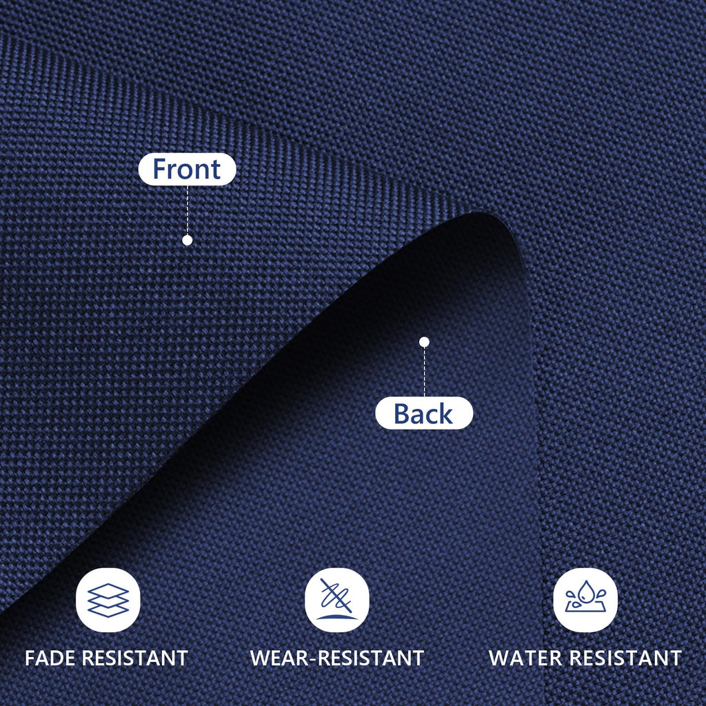 Waterproof Canvas Fabric by The Yard 600D Upholstery 6 Yard Navy Blue