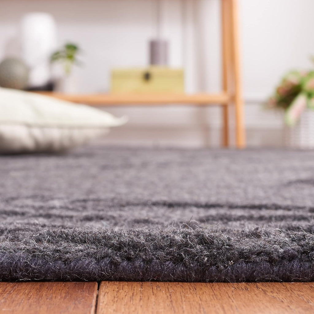 Area Rug 8x10 - Jardin - Large - Black, Handmade Wool