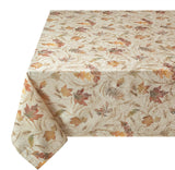 Autumn Jacquard Printed Fabric Tablecloth for Fall, Harvest, and Thanksgiving Table Cloth (Natures L