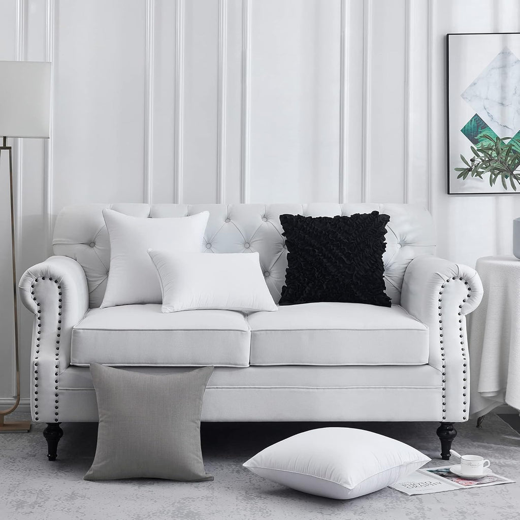 20 x 20 Pillow Inserts () - 20 Inch Square Interior Couch Throw Pillow with 100% Cotton Cover - Decorative - Set of 2