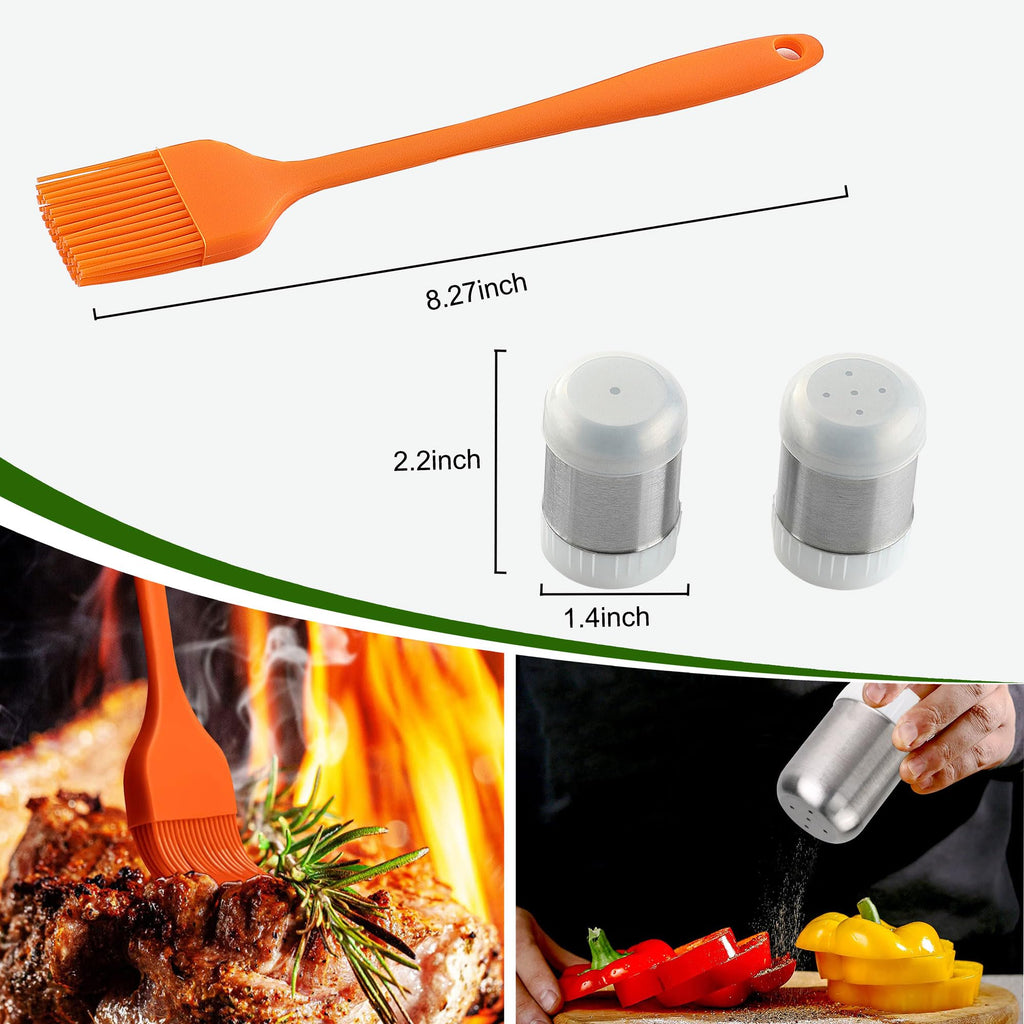 5PCS Smash Burger Press Kit - 4 in 1 Hamburger Patty Storage Containers, 7.68"X4.1" Cast Iron Smash Bacon Press - Non