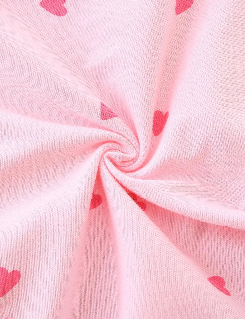 Girl's Dresses Cotton Ruffle Sleeve Tiered Swing A-Line Cute Midi Casual Sundress