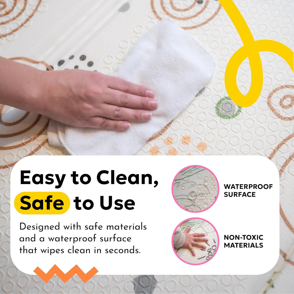 Foldable Baby Play Mat - 78"x59"