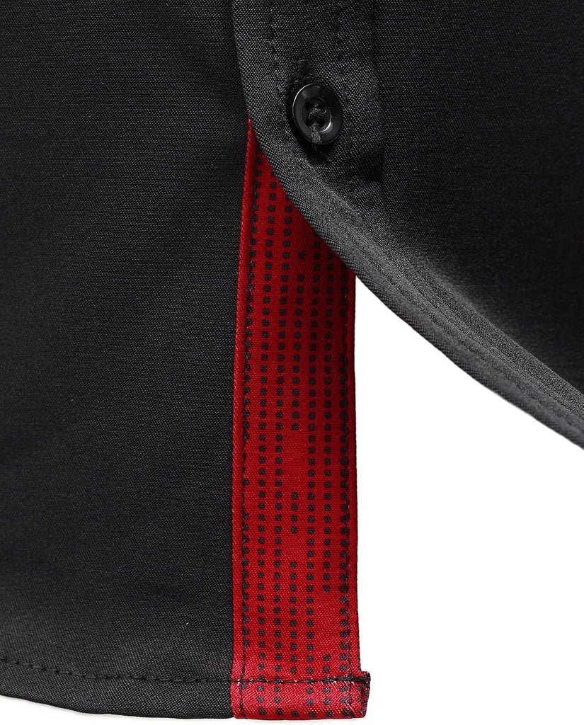 Boys Stretch Dress Shirts Wrinkle Free Long Sleeve Button Down Shirts