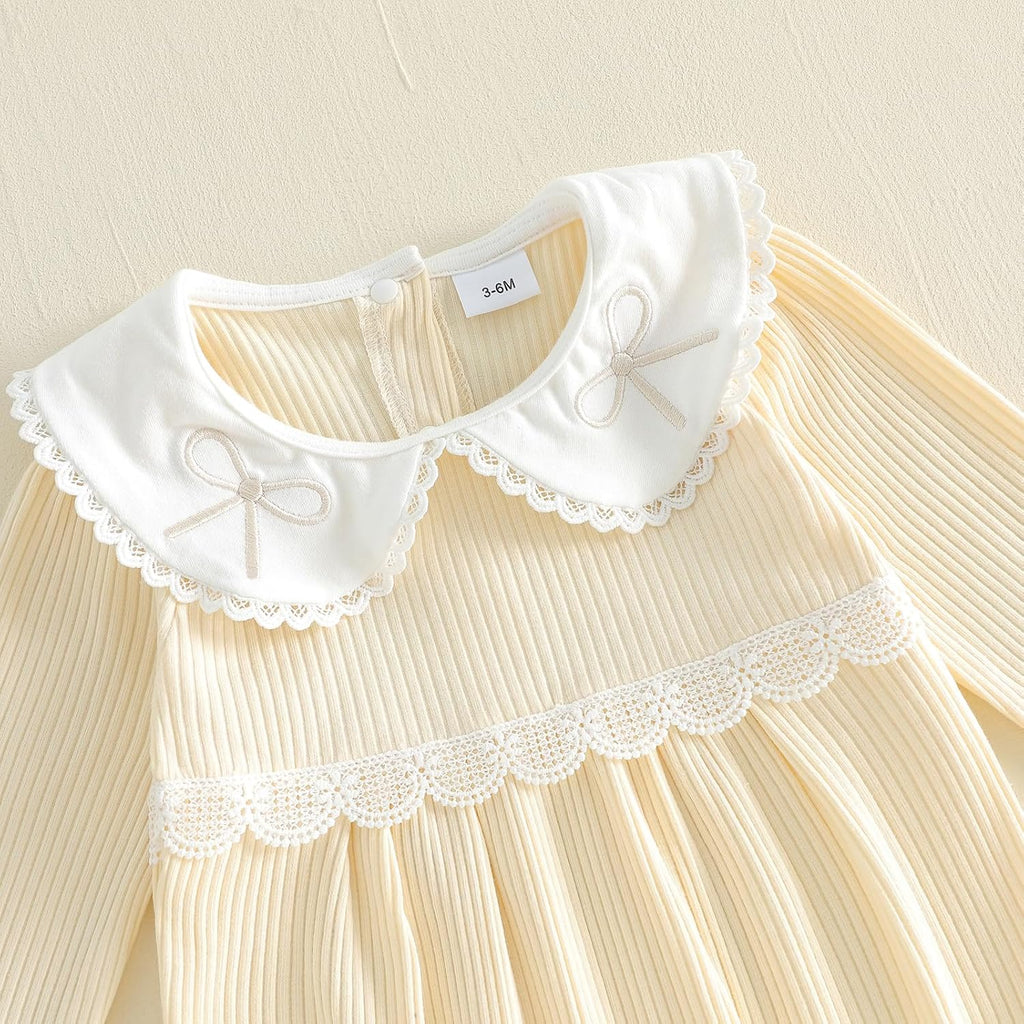Newborn Coming Home Outfit Footed Romper Baby Girl Fall Clothes