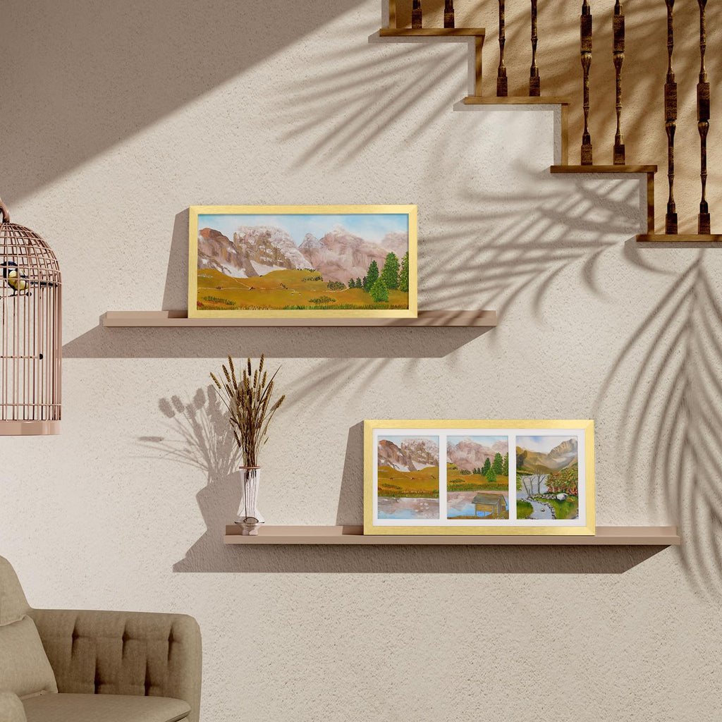 8x16 Collage Picture Frame for Wall Mounting, Gold
