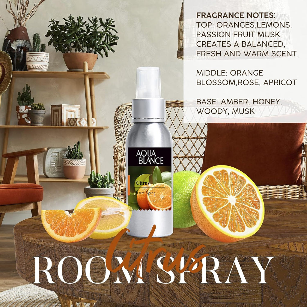 Fragrant Room Spray, Lavender, Vanilla, Citrus, 3 x 3.4 fl oz, Air Fresheners Odor Eliminator, Concentrated Room Spray - Set of 3