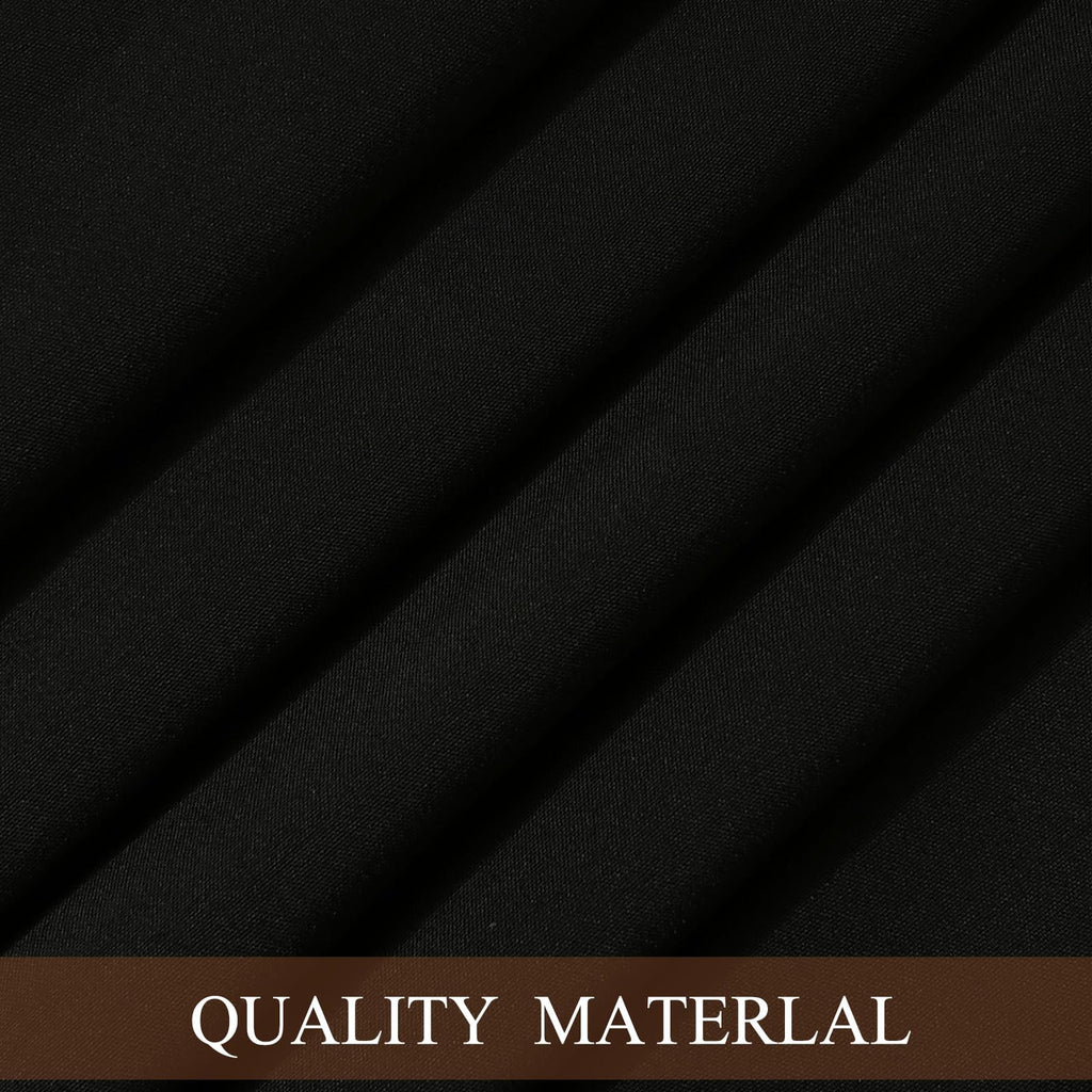 10Pack Black Tablecloths for 8 Foot Rectangle Tables 60 x 126 Inch