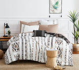 Geniospin King Comforter Set- 7 Pieces Boho Bed in a Bag, Western Bedding Set for All Seasons