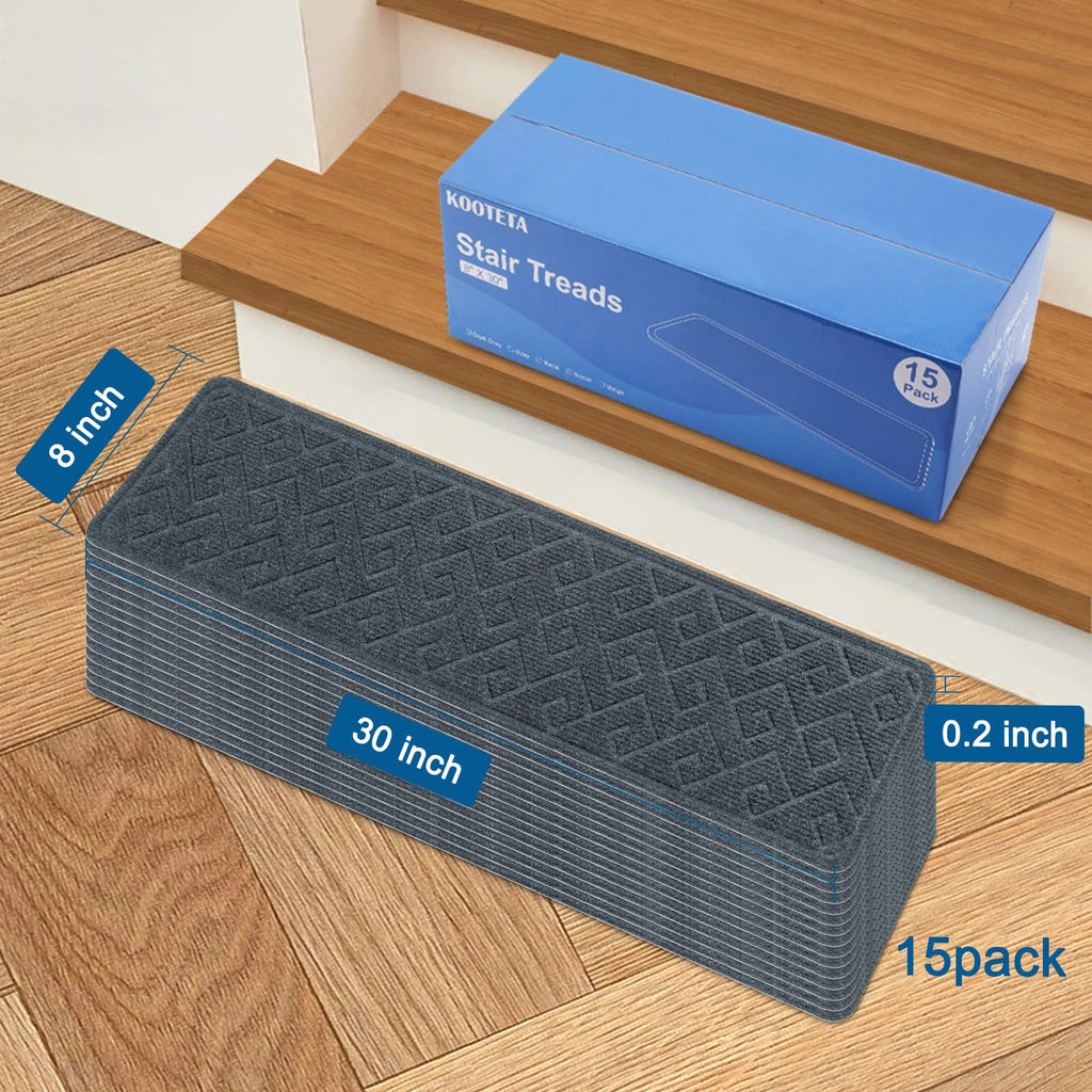 For Wooden Steps Indoor, 15 Pack 8" X 30" Non Slip