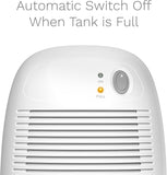 Small Space Dehumidifier with Auto Shut Off - Compact and Portable