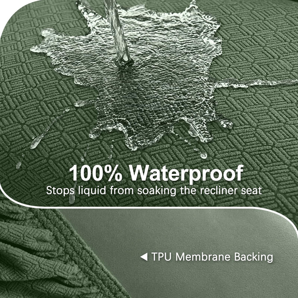 Waterproof Reclining Sectional Couch Covers Washable L Shaped Couch Cover for Sectionals Recliner Sofa Covers Stretch