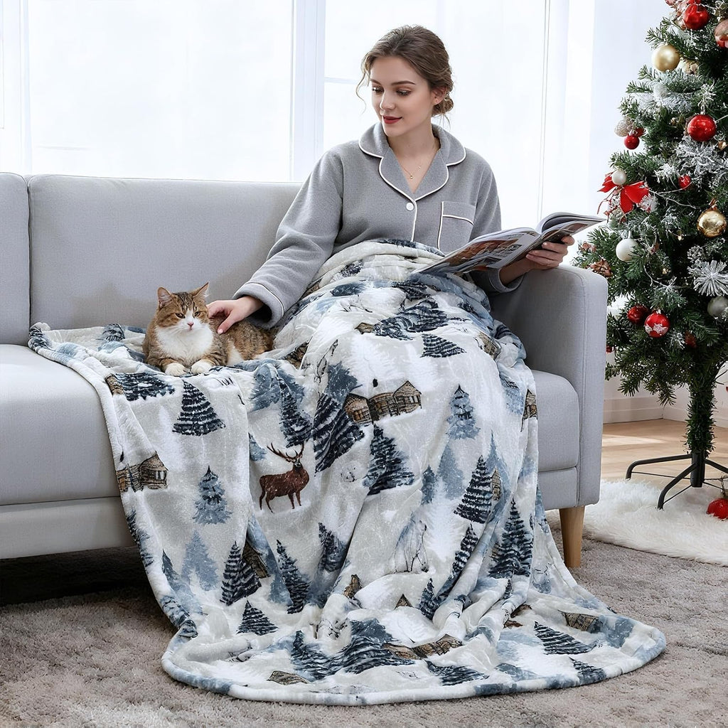 Ultra Soft Christmas Throw Blanket -50x60 Inch