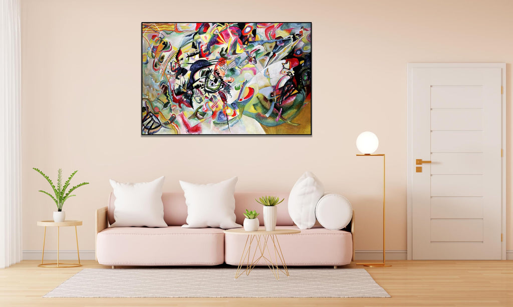 Wassily Kandinsky Canvas Wall Art Composition Vii Poster - Abstract Art Painting Print Room Decor Aesthetic Suitable