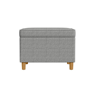 24" Dinah Collection Storage Ottoman - Sage Mini Grid Pattern