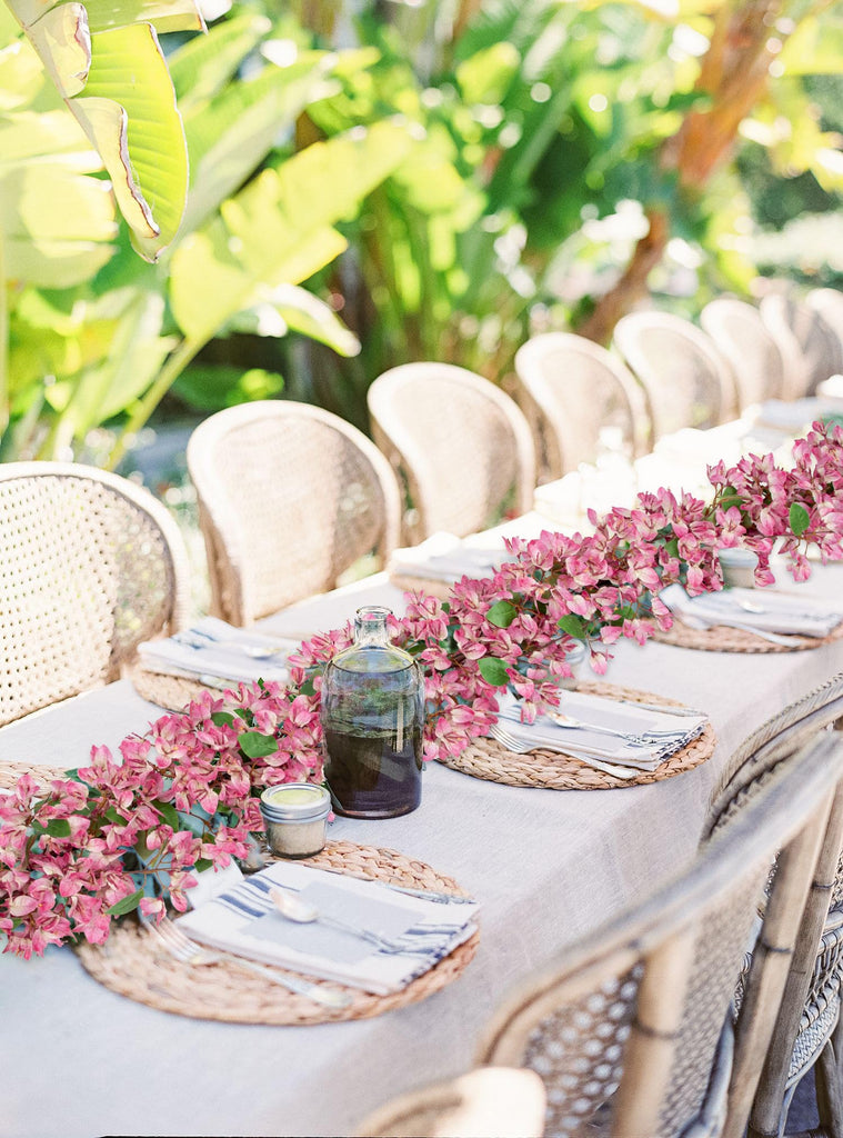 6 FT Artificial Bougainvillea Flower Garland, Light Pink