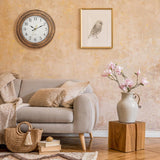 Bekith Wall Clock 12 Inch Silent Non-Ticking Retro Wall Clocks Battery Operated