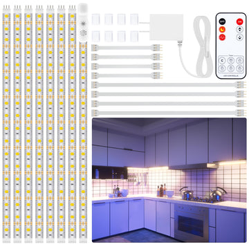 8 PCS 20in Under Cabinet Lighting Kit
