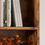 Industrial Bookshelves and Bookcases Floor Standing 6 Shelf Display Storage Shelves 70 in Tall Bookcase Home Decor